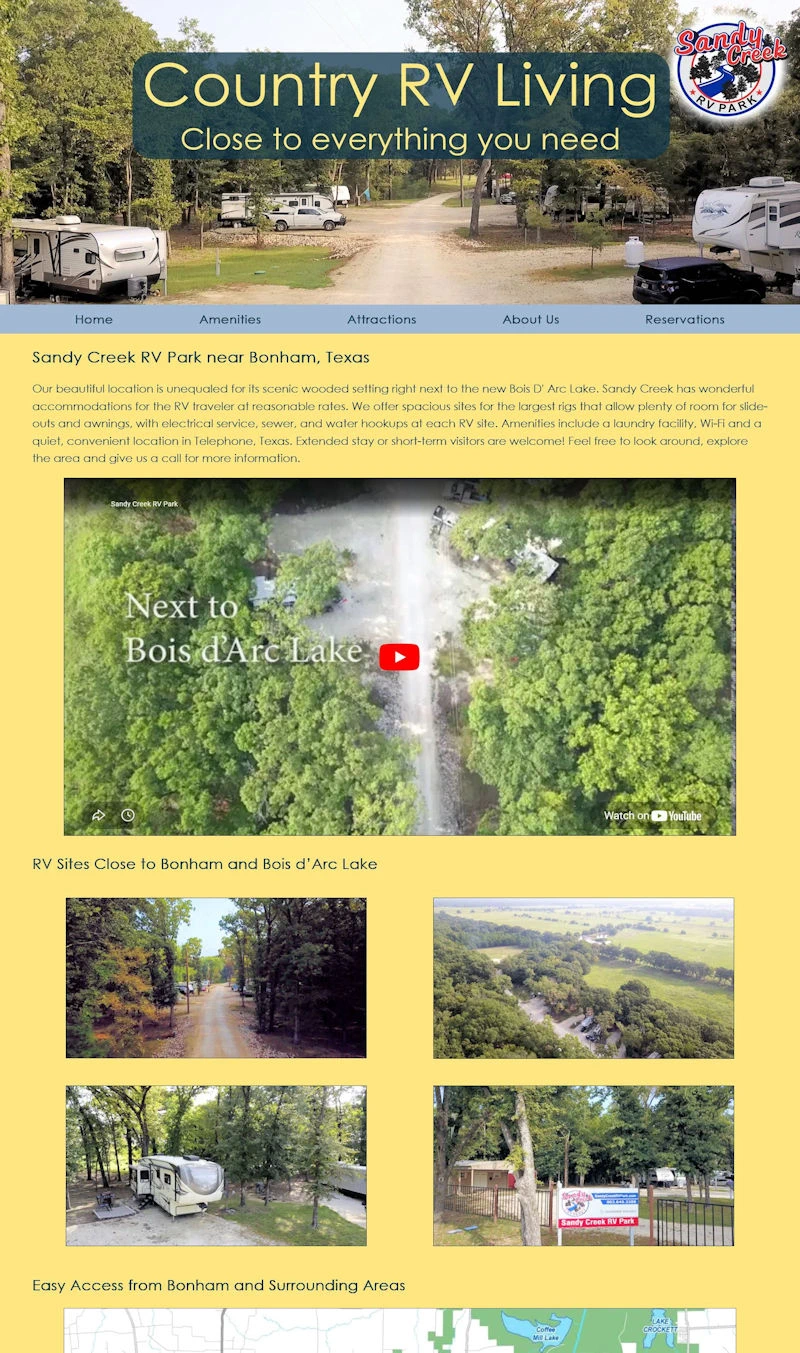 Sandy Creek RV Park screenshot